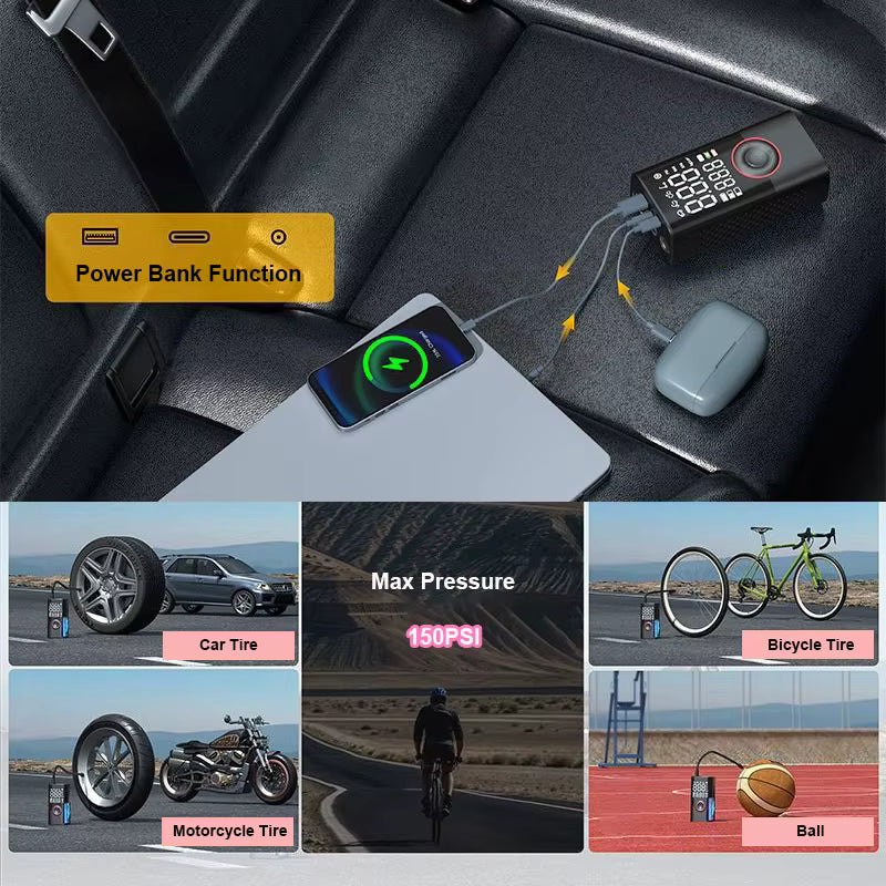 ProAutoDevice™  Intelligent Tire Inflator LEIBOO 150PSI