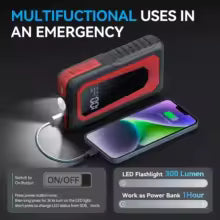 ProAutoDevice™ Portable 12V Car Jump Starter